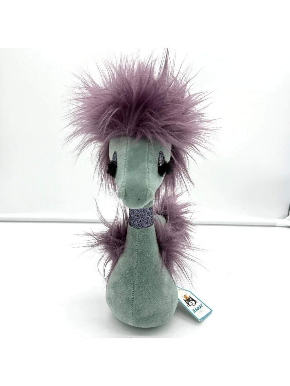 Jellycat Curiosity Seahorse Soft Toy Teal Purple Plush Stuffed Animal With Tag
